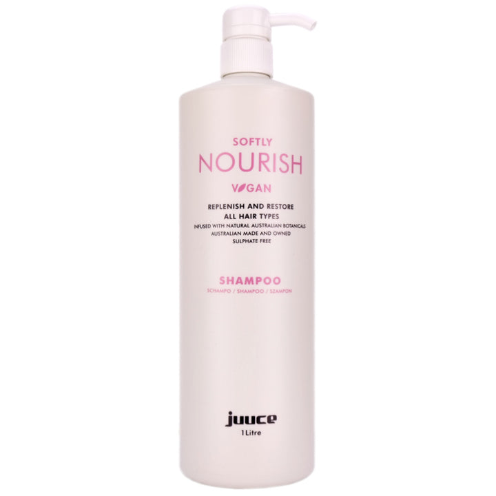 Juuce Softly Nourish Shampoo soothes, softens, nourishes and promotes colour longevity to all hair types.