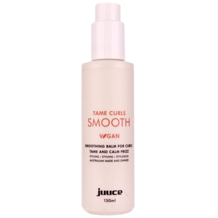 Juuce Tame Curls Smooth Balm is a silky smoothing cream with avocado and macadamia oil extracts to smooth, control frizz and add shine.