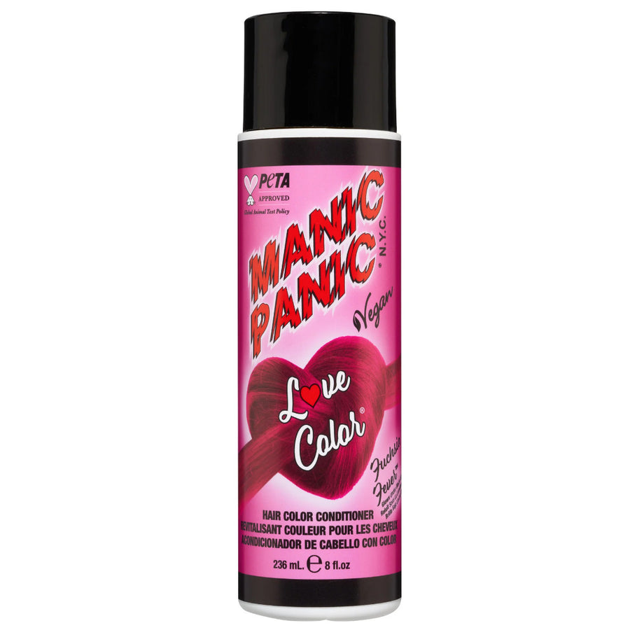 Manic Panic Love Colour Pink Passion Colour Depositing Conditioner provides a cool deep pink that will refresh and intensify your faded color.