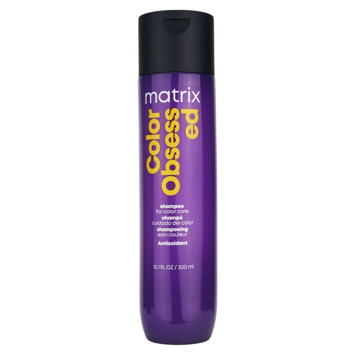 Matrix Color Obsessed Shampoo in a 300ml helps protect against fading and extends the life of colour vibrancy.