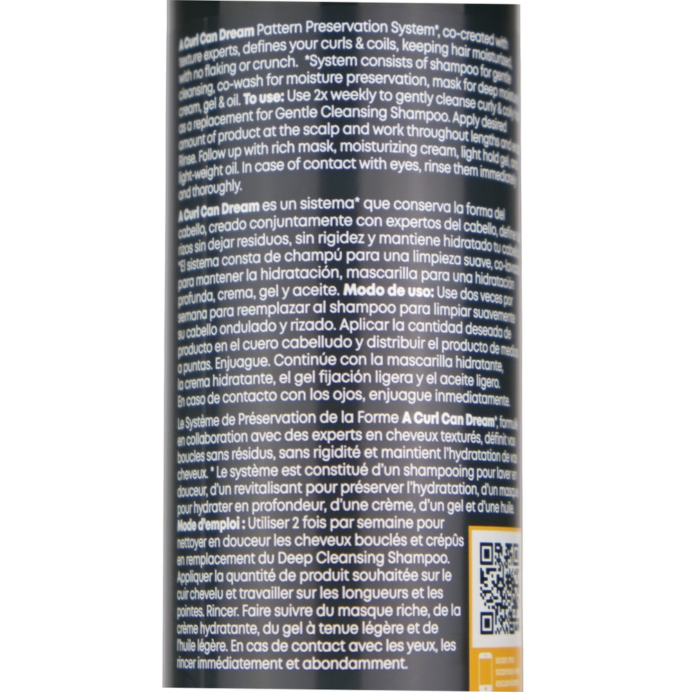 Matrix A Curl Can Dream Co-Wash is for curls and coils and infused with Manuka honey extract. This gentle cleansing conditioner is perfect for in-between wash days to revive curls.