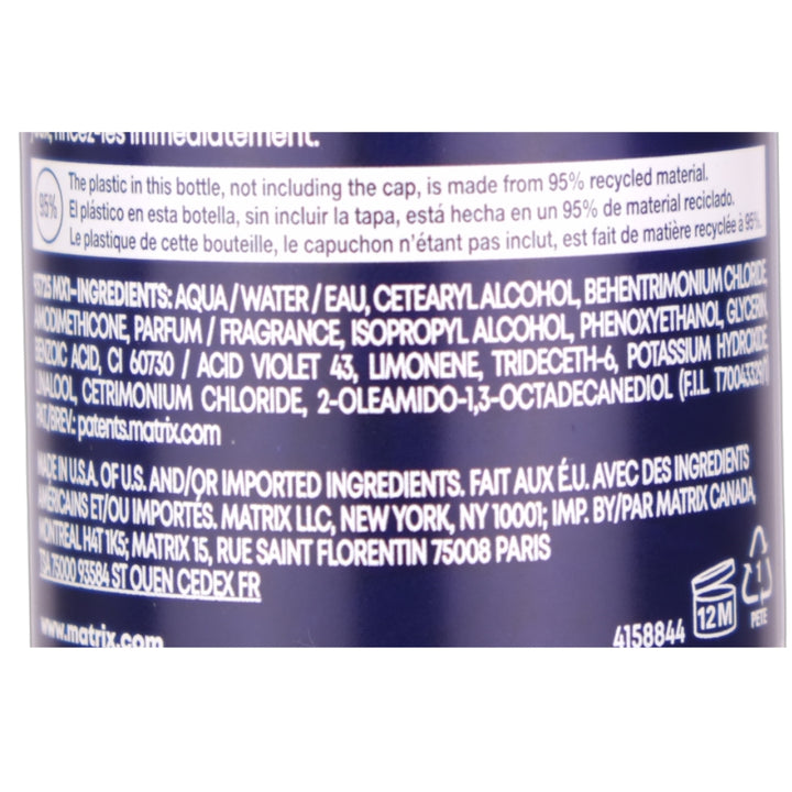 Matrix Brass Off Blue Conditioner in a 300ml bottle is a Neutralizing Conditioner for Lightened Brunette Hair.