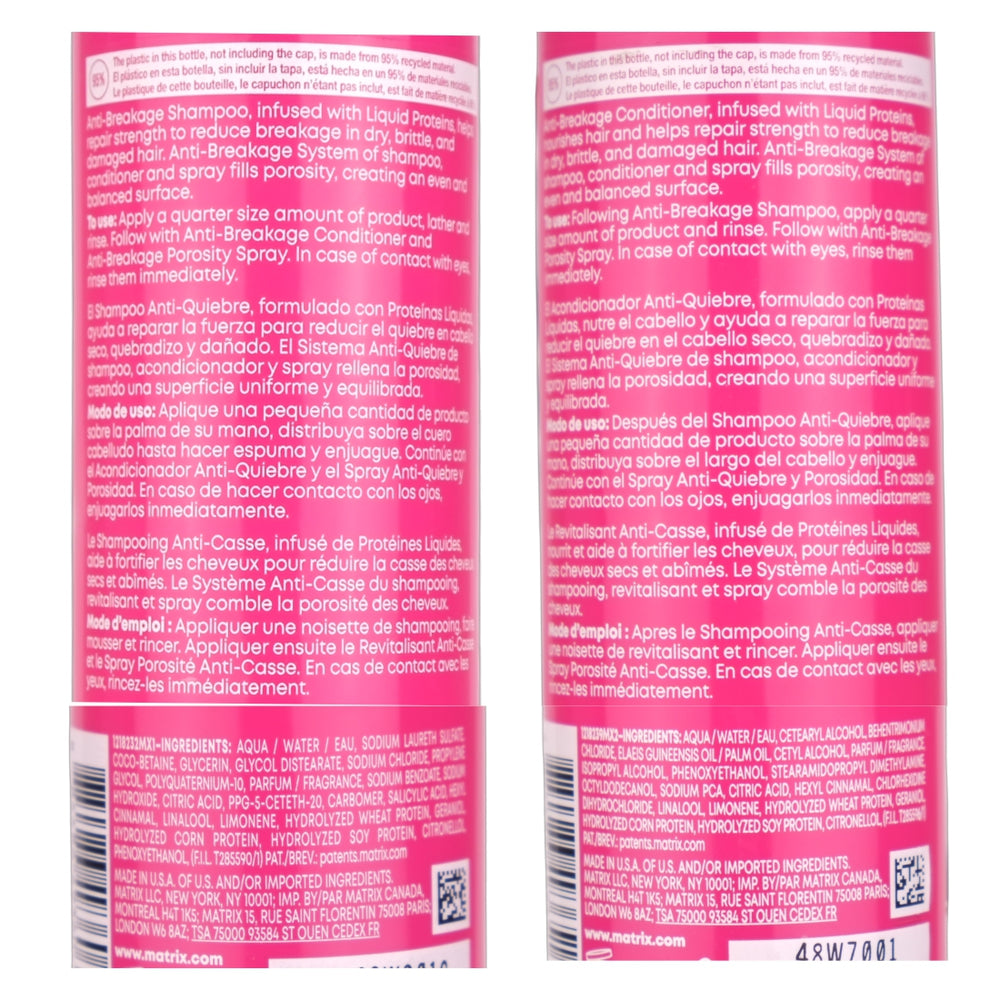 Matrix Instacure Anti-Breakage Shampoo and Conditioner 300ml Duo is the perfect combo to help fix and protect weak, dry, and damaged hair.
