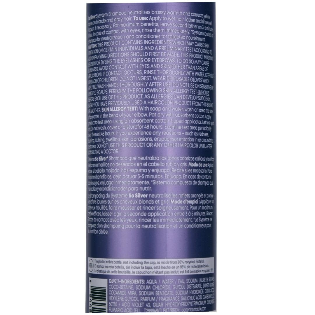 Matrix So Silver Purple Shampoo 300ml
