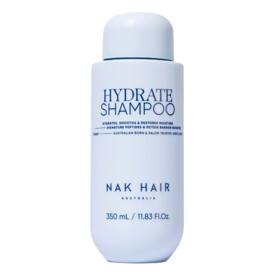 Nak Hair Hydrate Shampoo helps to gently cleanse, hydrate, smooth and restore moisture to the hair.