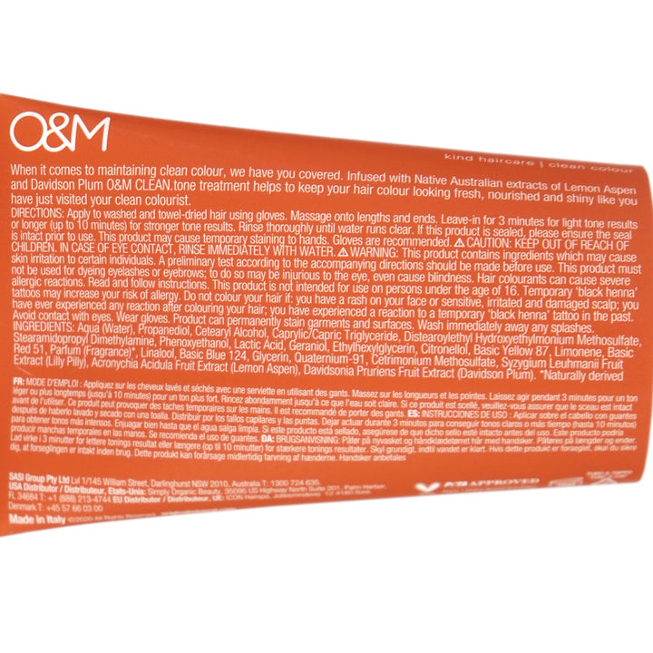 O&M Clean Tone Caramel Colour Treatment 200ml