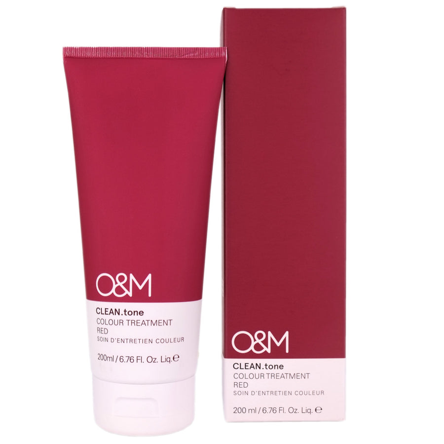 O&M Clean Tone Red Colour Treatment helps to keep your hair colour looking fresh, nourished and shiny like you have just left the the salon.