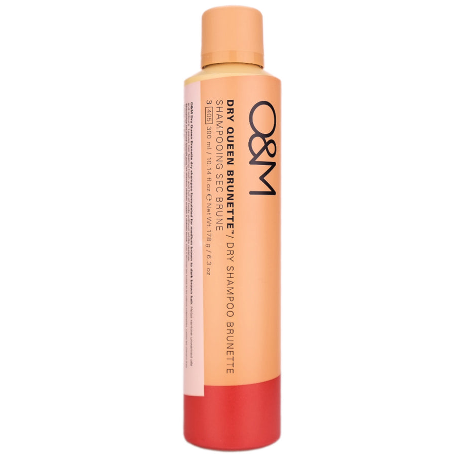 O&M Dry Queen Brunette is a Dry Shampoo for Brunettes to remove unwanted oils and odours and leaving your hair feeling fresh and full of body without white residue.