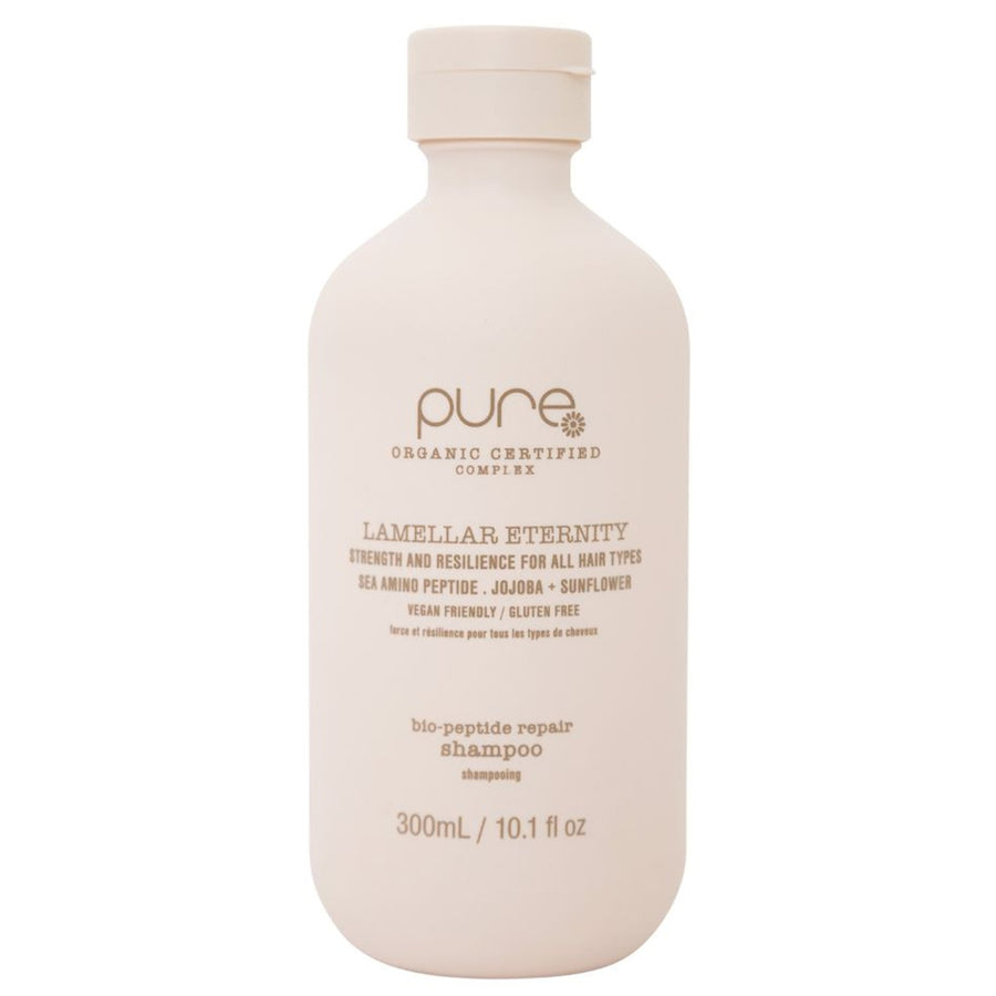 Pure Lamellar Eternity Shampoo is a refreshing cleanser that activates repair from the very first wash and it the first step in preparing hair for deeper repair, softness and resilience.