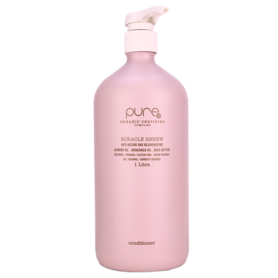 Pure Miracle Renew Conditioner 1 Litre helps restore hair that is stressed from the elements of heat styling, chemical services and water errosion.