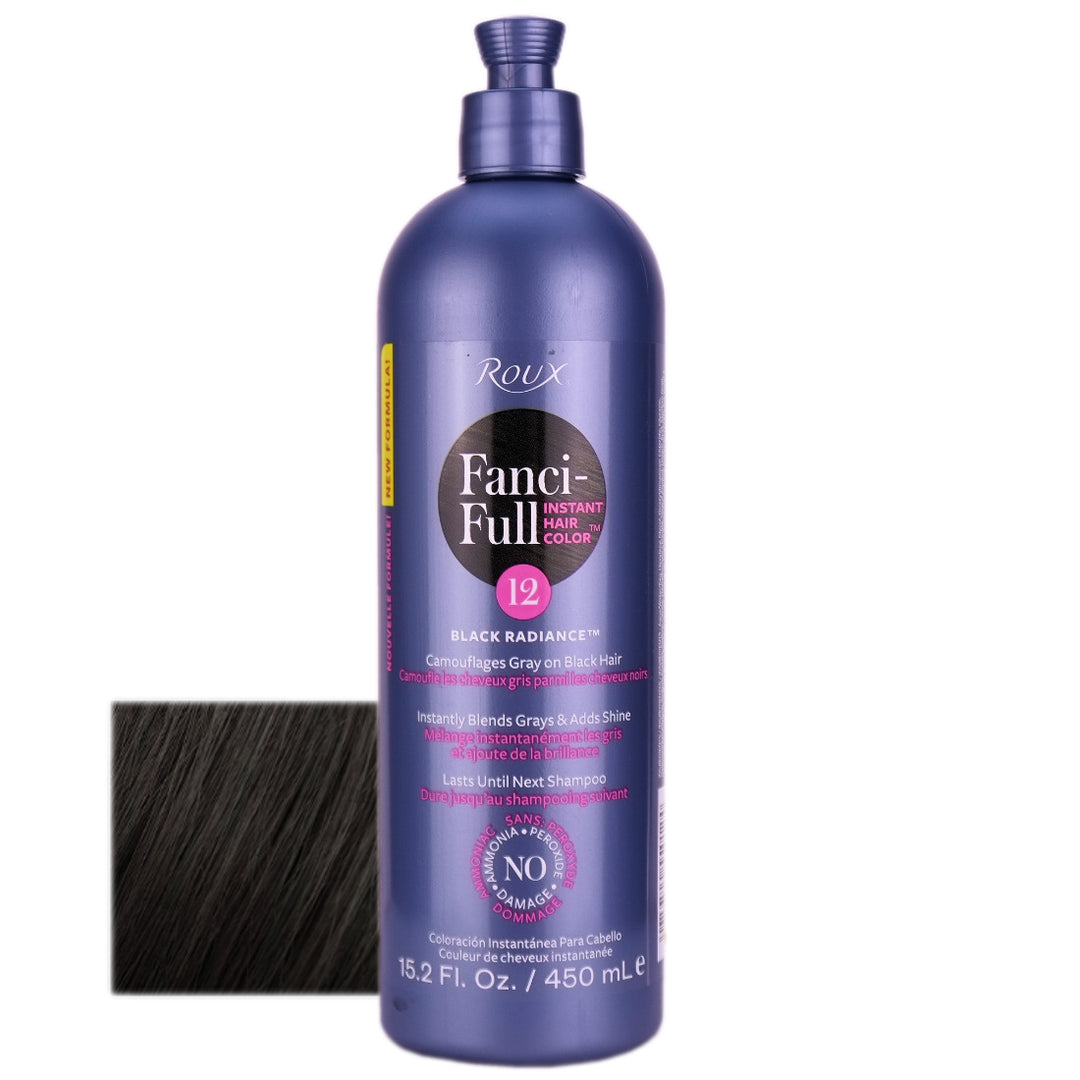 Roux Fanci-Full Instant Hair Colour Rinse 12 Black Radiance 450ml