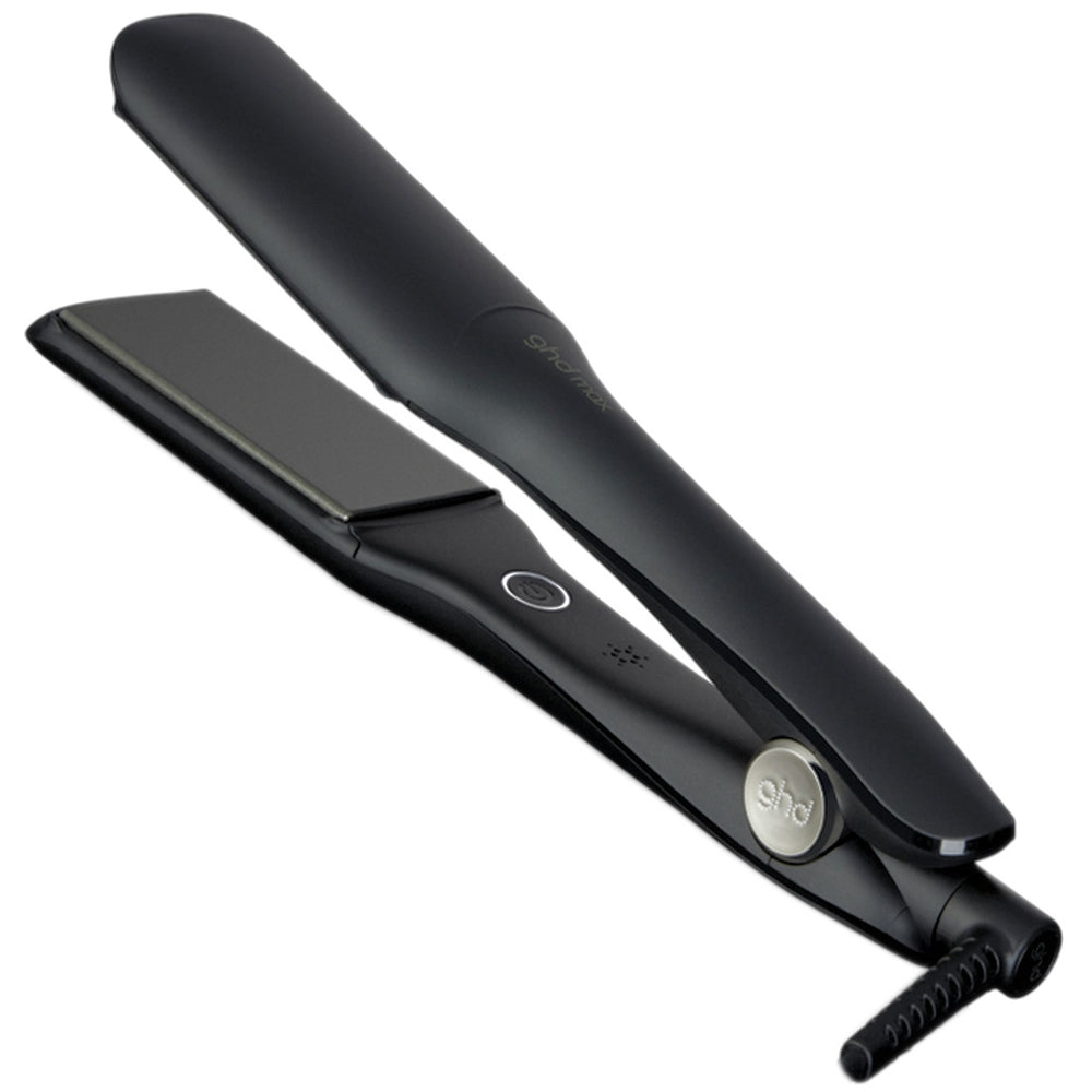 ghd Max is a Wide Plate Hair Straightener to make even easier work of straightening thick or very curly hair with the larger plates on the ghd max styler.
