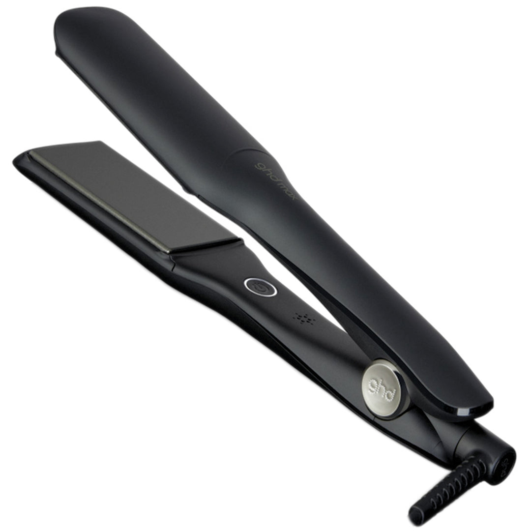 ghd Max is a Wide Plate Hair Straightener to make even easier work of straightening thick or very curly hair with the larger plates on the ghd max styler.