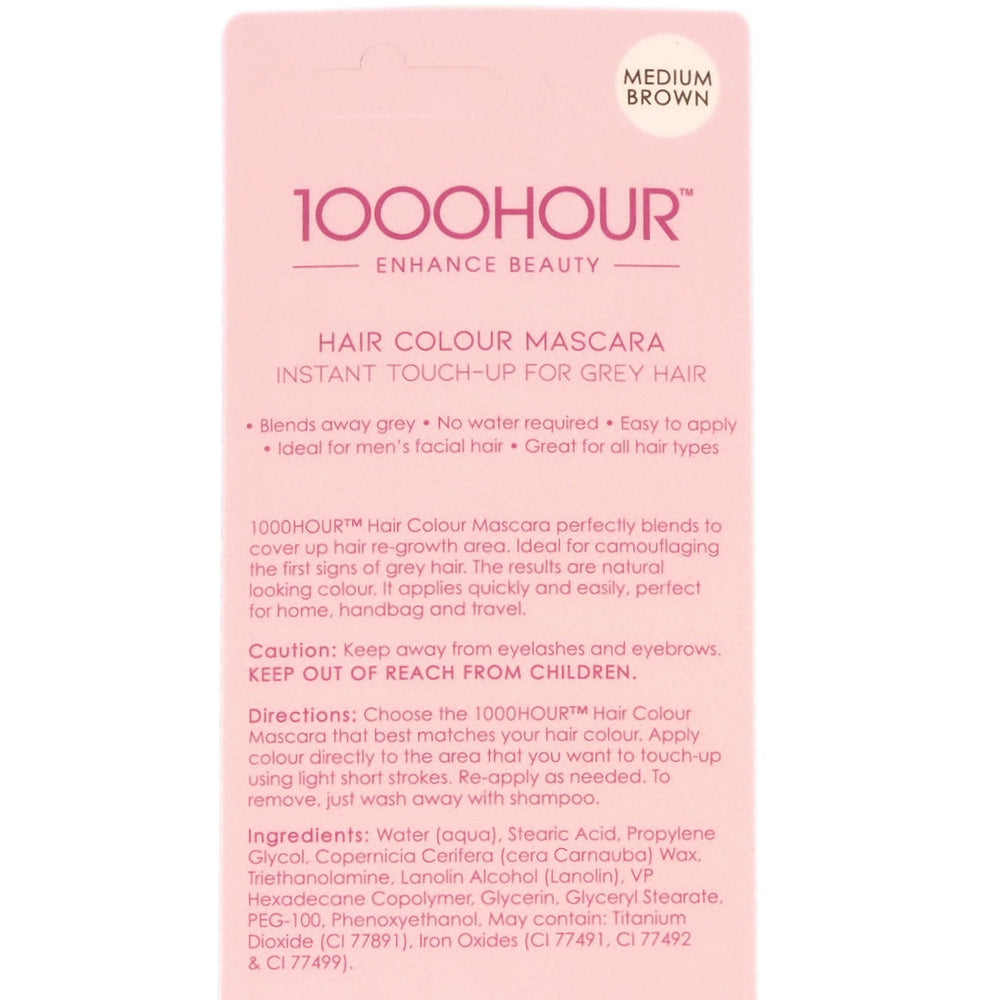 1000Hour Hair Colour Mascara - Medium Brown