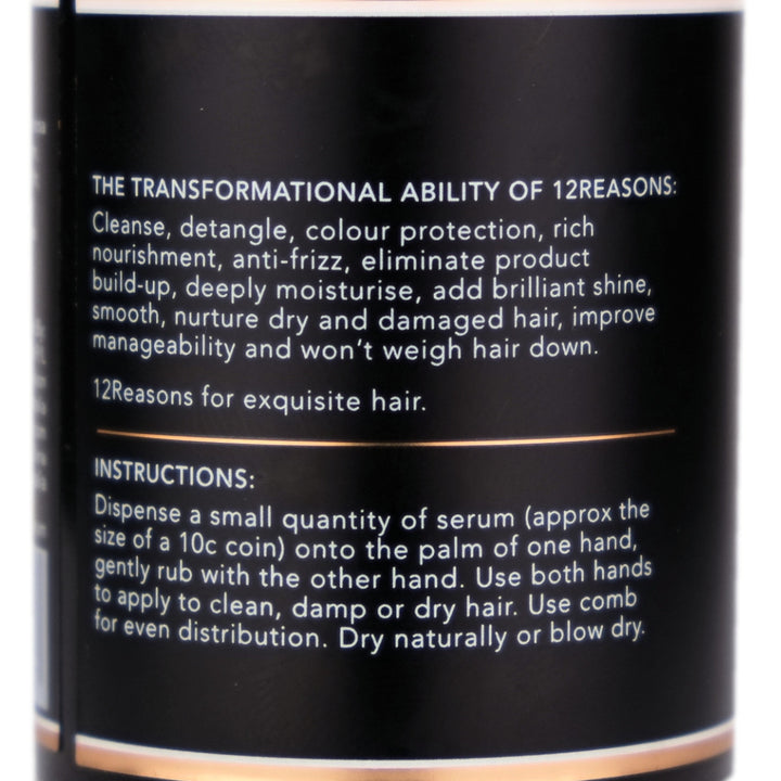 12Reasons Argan Oil Hair Serum Instructions