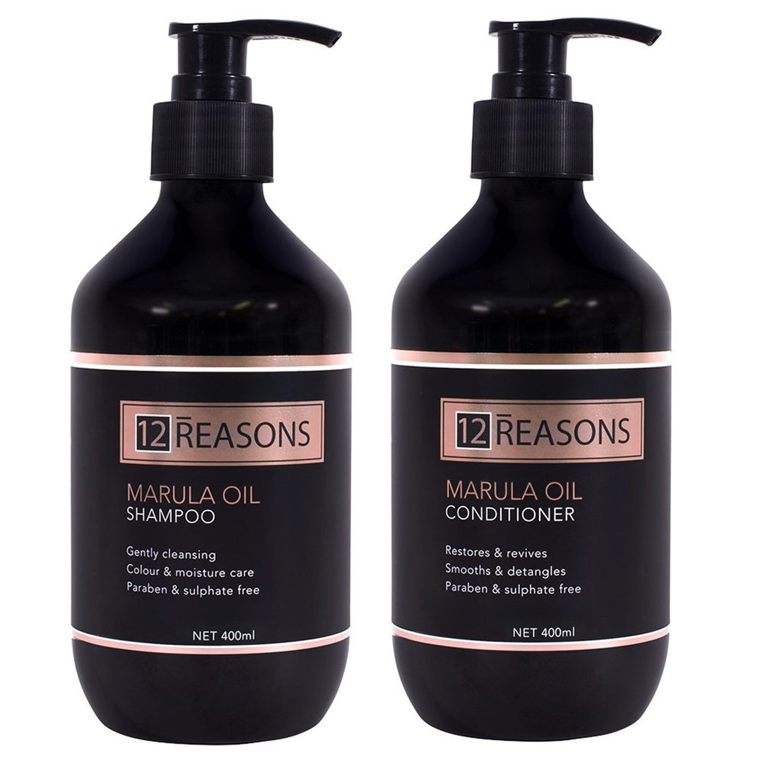12Reasons Marula Oil Shampoo and Conditioner 400ml Duo