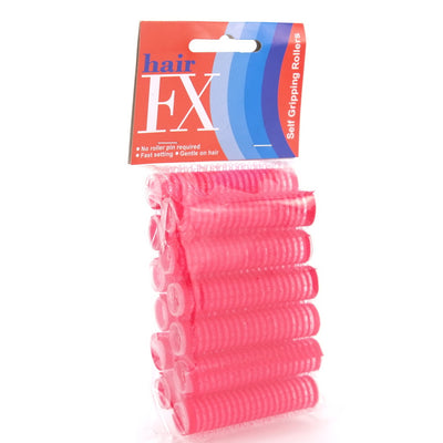 Hair FX Self Gripping Velcro Rollers - Red 13mm 12pk