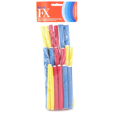 Hair FX Flexible Rollers - Assorted 18pk