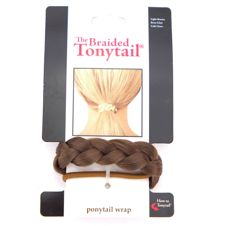 Mia Braided Light Brown Tonytail Ponytail Hair Wrap