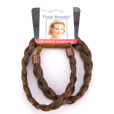Mia Thick Braidie Light Brown Braided Headband