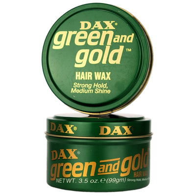 Dax Green and Gold Hair Wax Strong Hold 99g