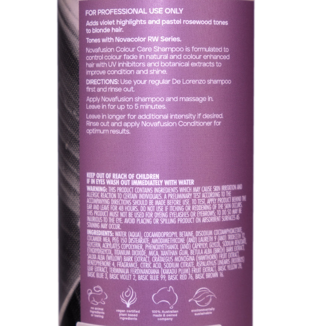 De Lorenzo Novafusion Rosewood Colour Care Shampoo 500ml