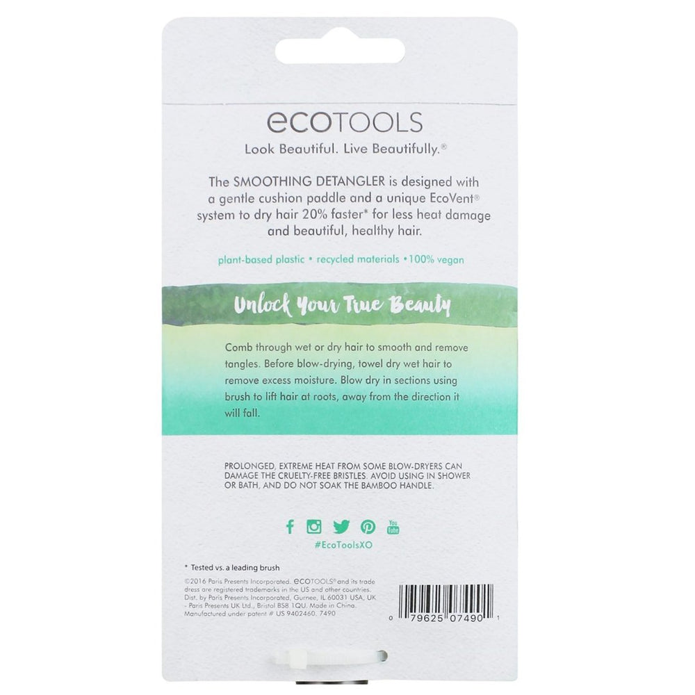 EcoTools Smoothing Detangler Wet or Dry Paddle Brush