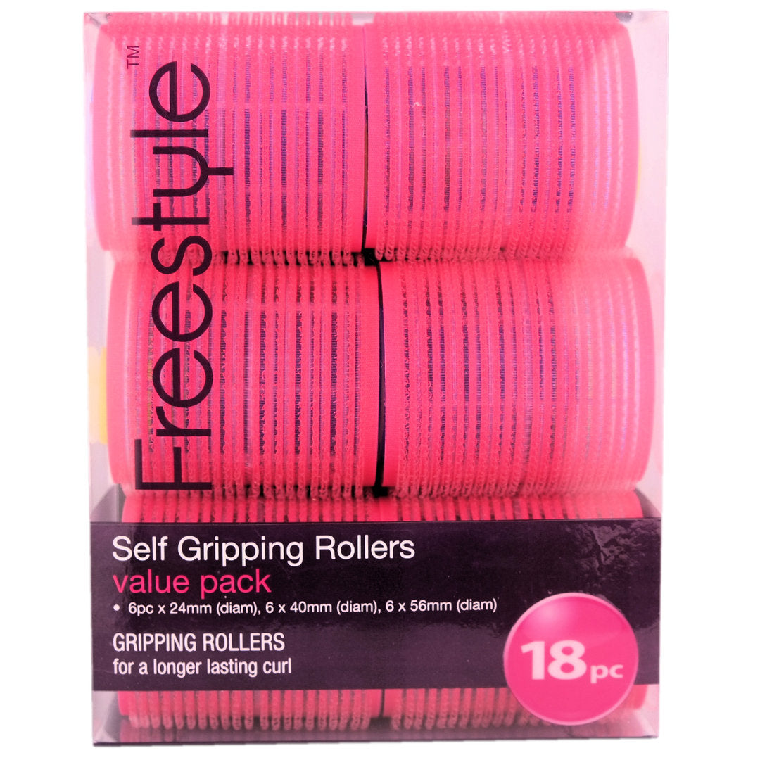 Freestyle Self Gripping Rollers 18pc Value Pack