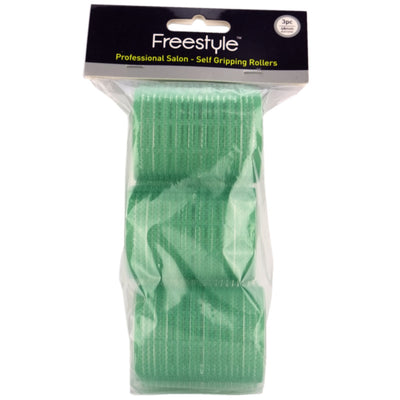 Freestyle Self Gripping Rollers - Green 48mm 3pc