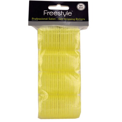Freestyle Self Gripping Rollers - Yellow 32mm 4pc