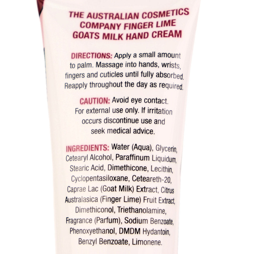 The Australian Cosmetics Company Finger Lime Goats Milk Hand Cream 100ml