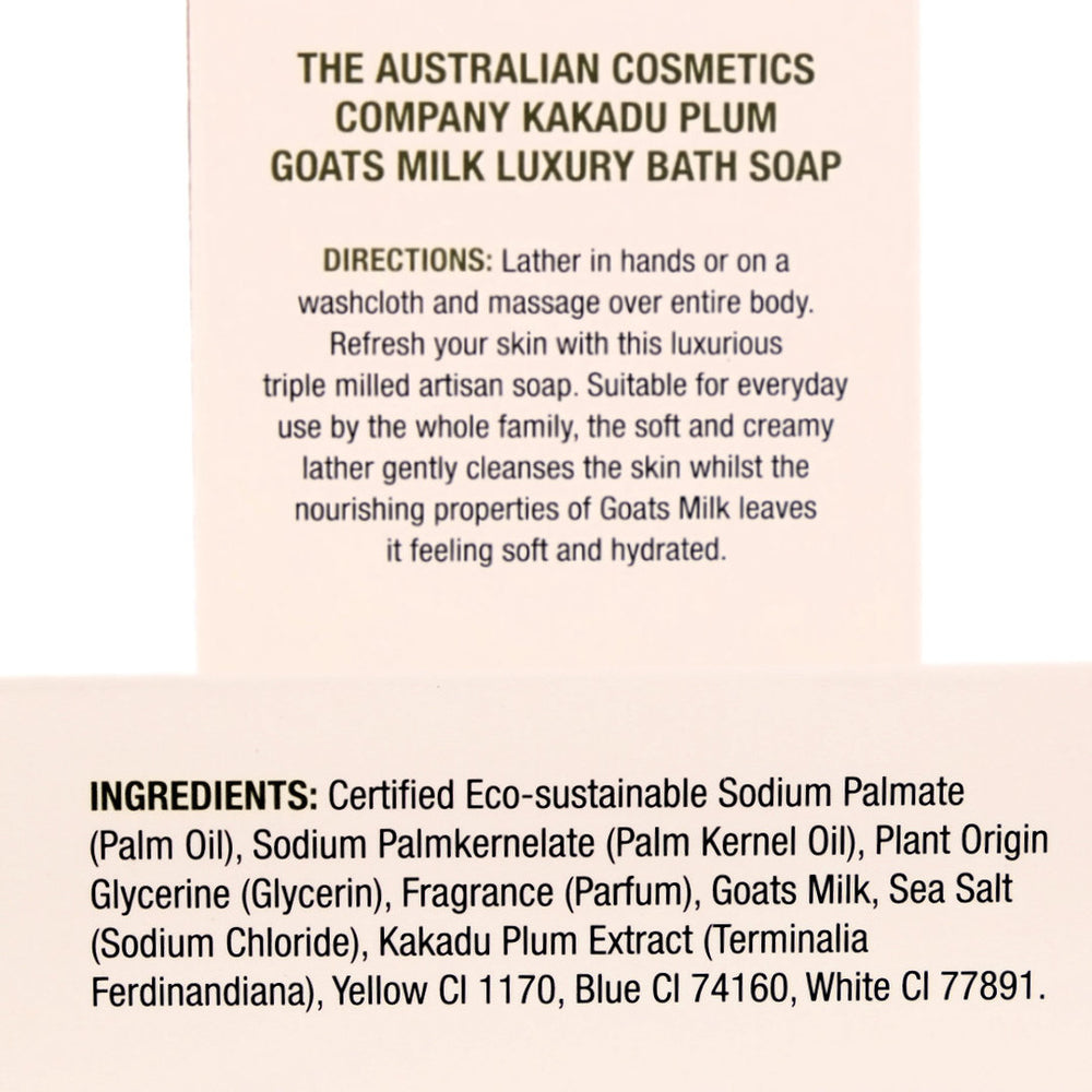 The Australian Cosmetics Company Kakadu Plum Goats Milk Bath Soap
