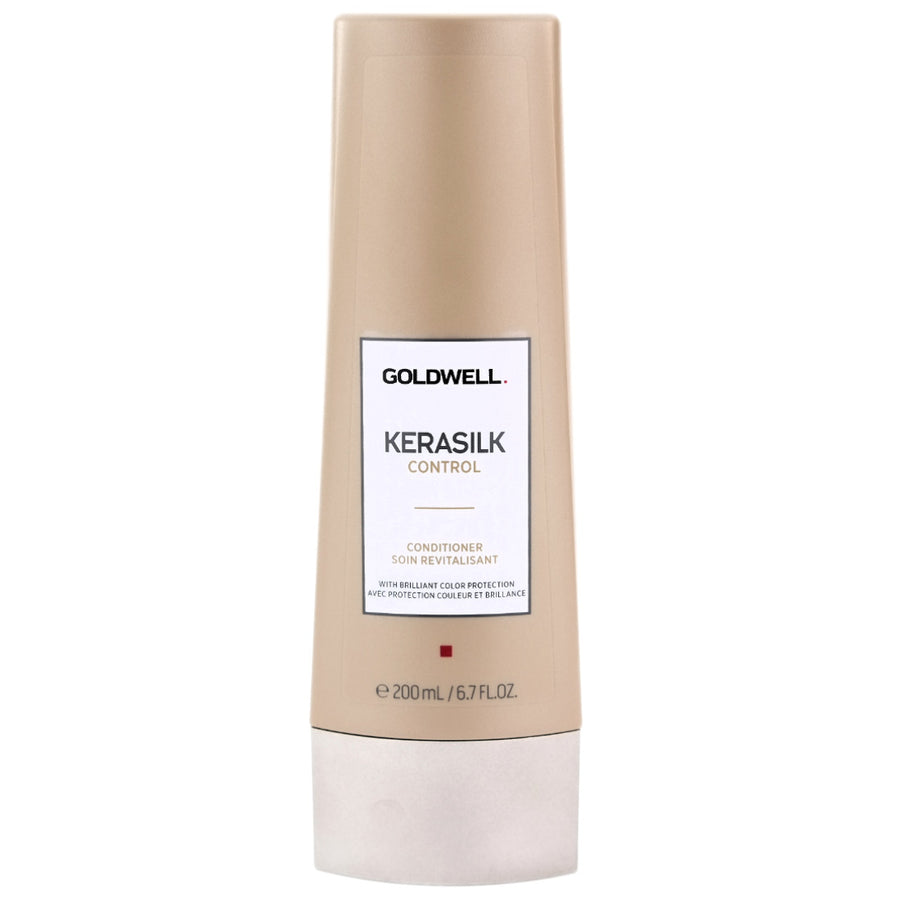 Goldwell Kerasilk Control Conditioner helps smoothe and tame unmanageable, unruly and frizzy hair.