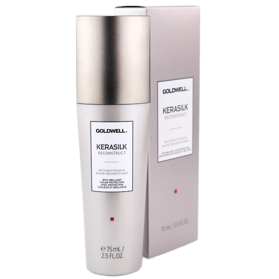 Goldwell KERASILK Reconstruct Restorative Balm improves hair elasticity and prevents dryness and hair breakage.