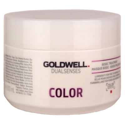 Goldwell Dualsenses Color 60 Second Treatment for fine to normal hair, amplifies natural colour luminosity and provides nourishing care.
