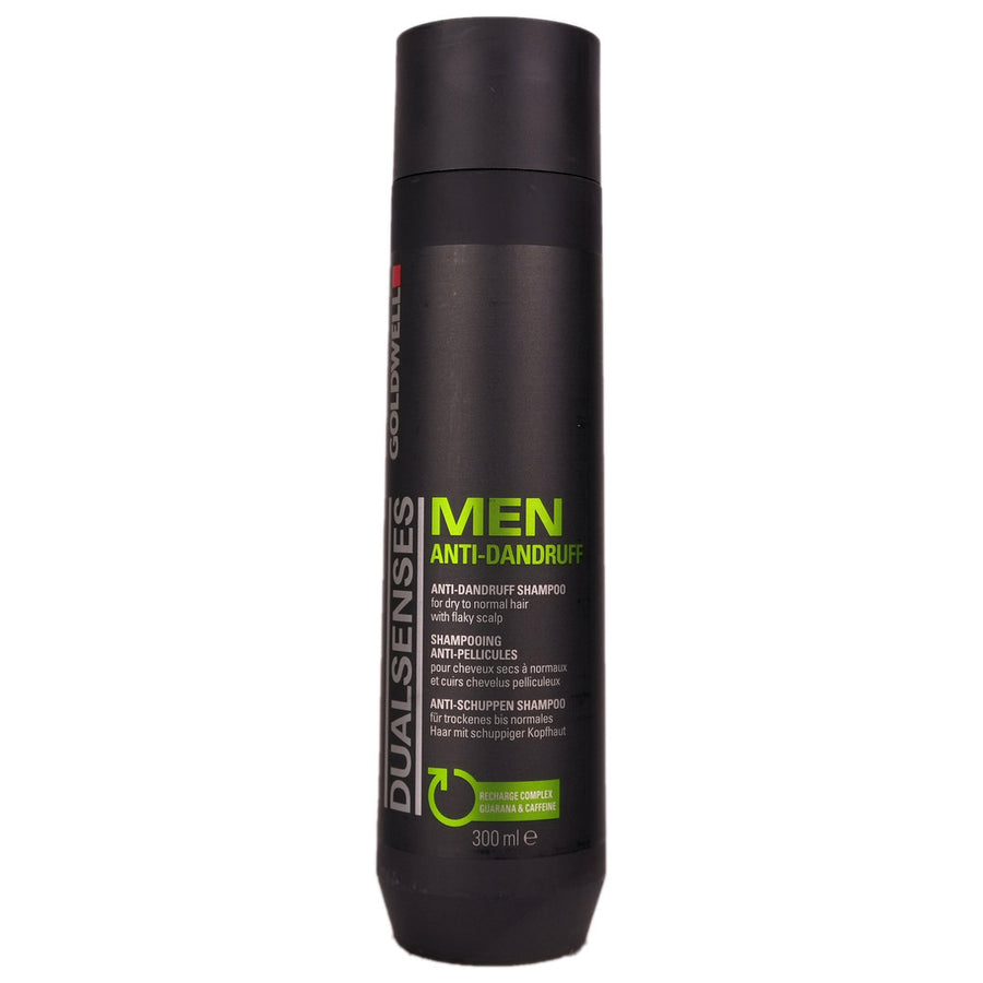 Goldwell Dualsenses Men Anti-Dandruff Shampoo is used for dry to normal hair with a flaky scalp.