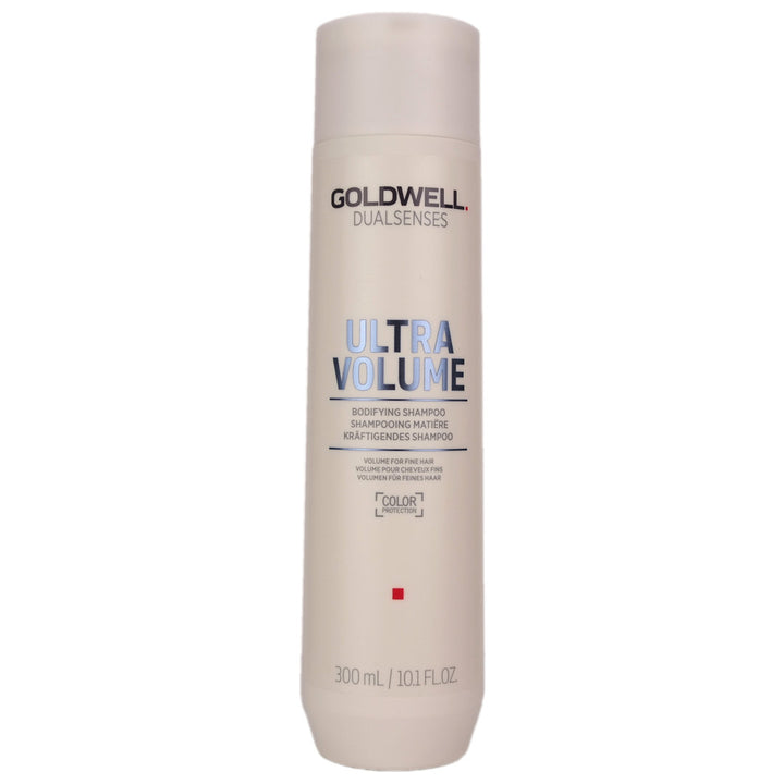 Goldwell Ultra Volume Bodifying Shampoo helps instantly build volume for fine to normal limp hair.