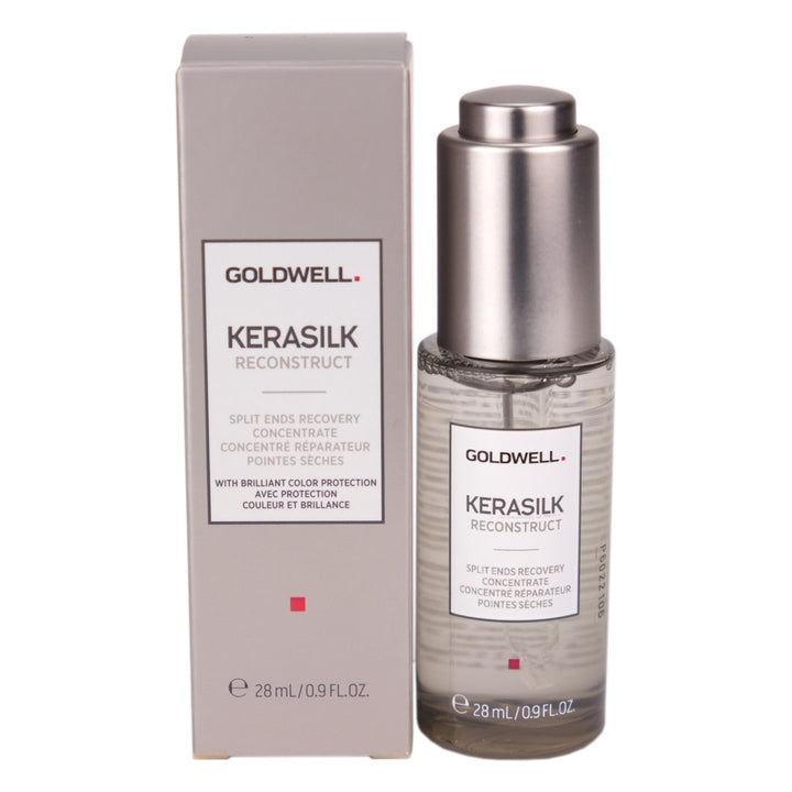 Kerasilk Split Ends Recovery is a leave-in concentrate for treating stressed and damaged hair.