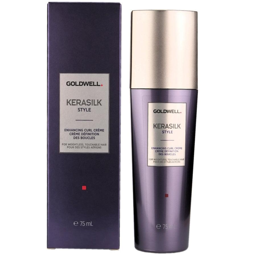 Goldwell kerasilk Style Enhancing Curl Creme helps in creating refined, smooth curls and control frizz.