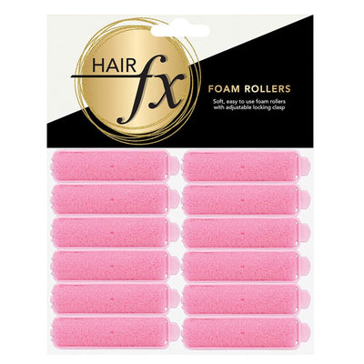 Hair FX Foam Rollers 15mm pink 12pk is used for voluminous waves or bouncy curls.