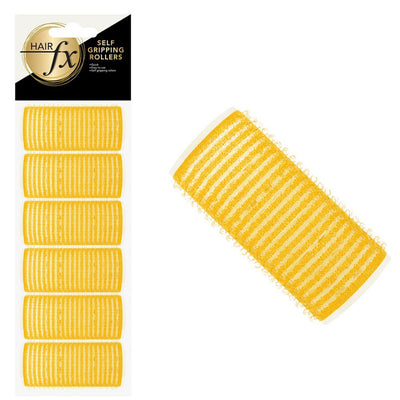 Hair FX Self Gripping Velcro Roller Yellow 33mm are used to add bounce, smoothness or volume to hair with Hair FX Self Gripping Velcro Rollers.