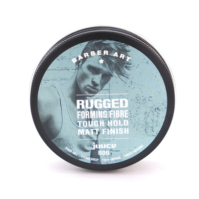 Juuce Barber Art Rugged Forming Fibre has a matt finish and tough hold to last all day.
