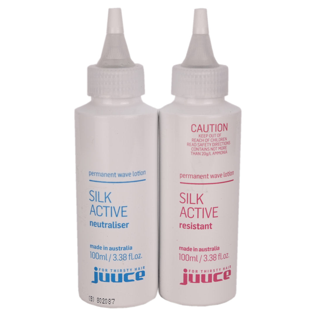 Juuce Silk Active Normal Permanent Wave Lotion Kit to create perms & waves for resistant hair.