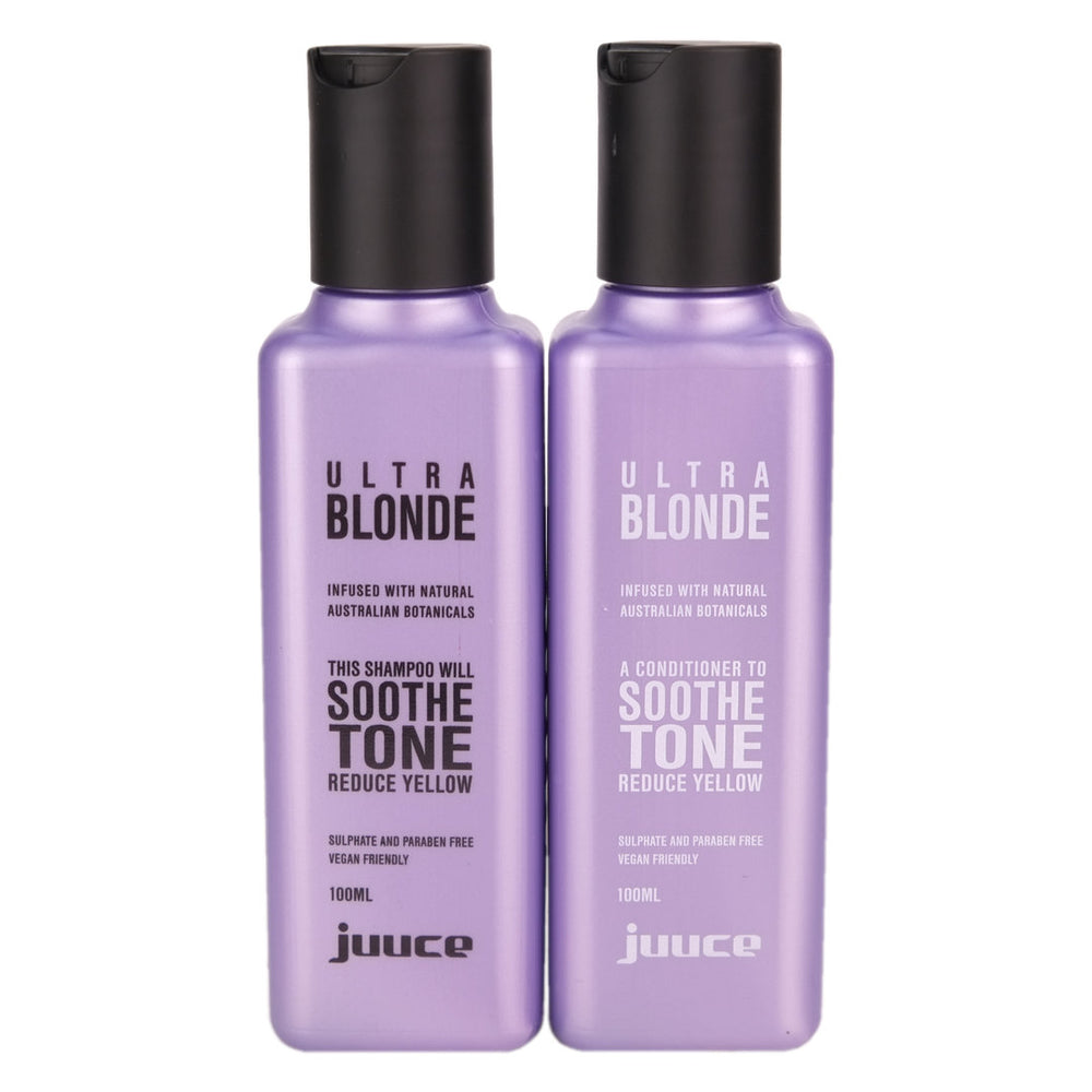 Juuce Ultra Blonde Shampoo and Conditioner 100ml Duo