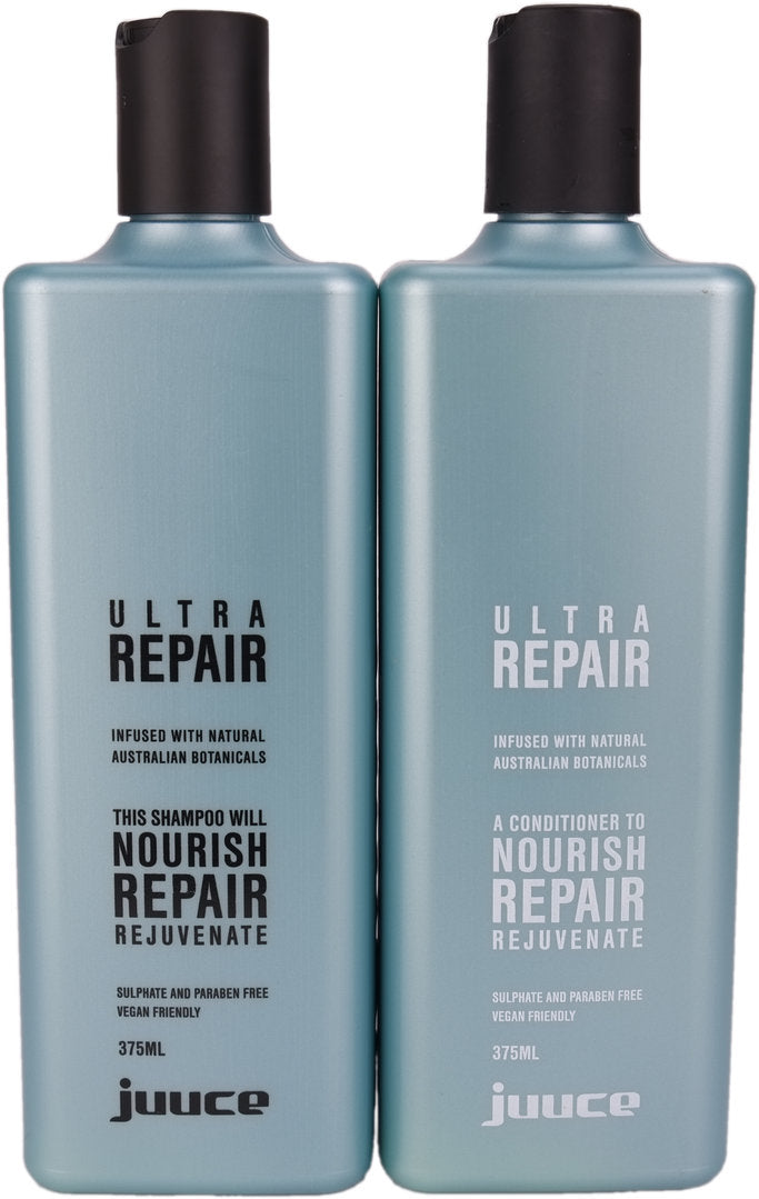 Juuce Ultra Repair Duo helps to nourish, repair and rejuvenate damaged, dry to very dry hair.