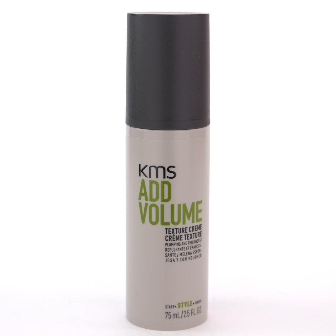 KMS Add Volume Texture Creme is a lightweight creme that provides body and volume by plumping each hair strand.