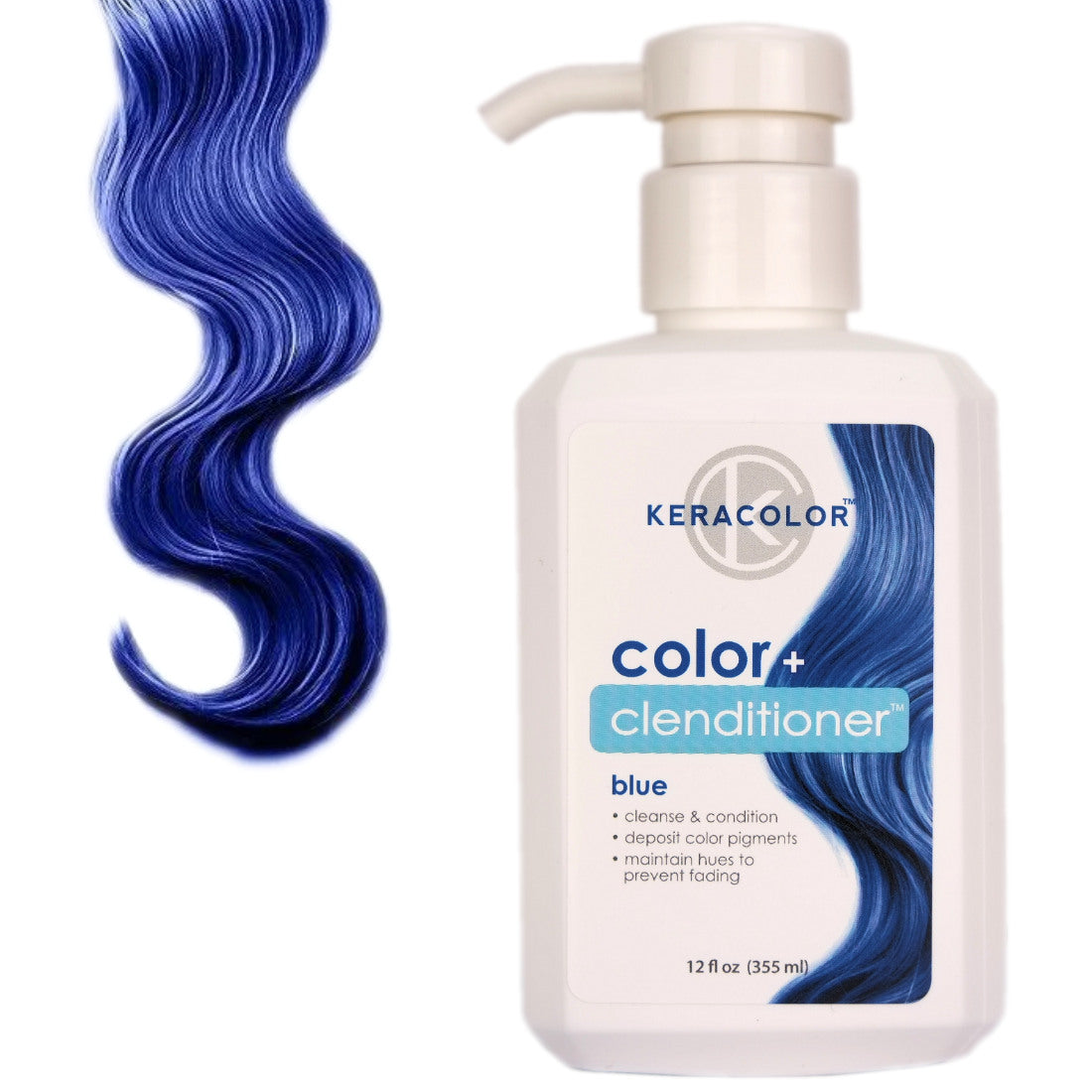 Keracolor Color Clenditioner Blue Colour Shampoo 355ml The