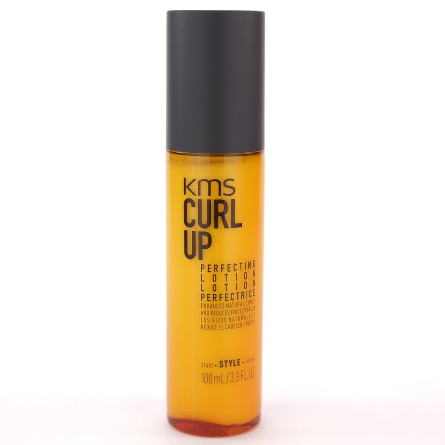 Kms Curl Up Perfecting Lotion enhances natural curls and reduces frizz.