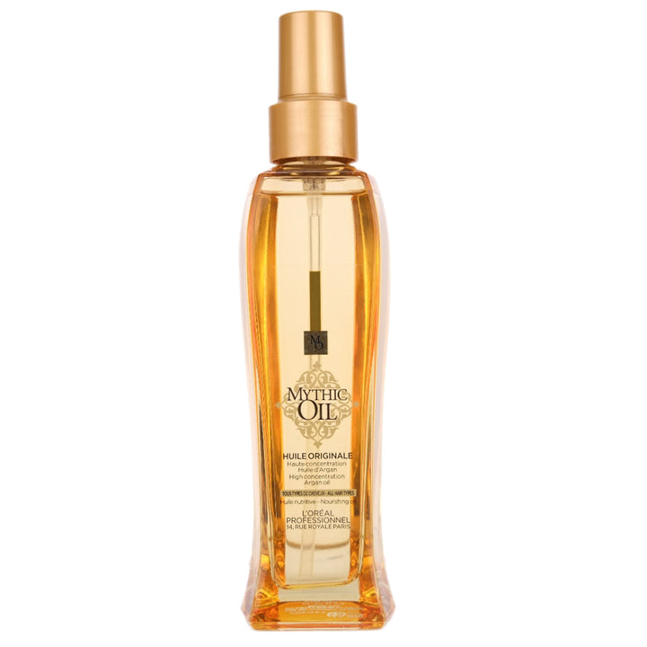 L'Oreal Mythic Oil Huile Originale has argan oil, and is a multi-tasking nourishing oil and is ideal for detangling and illuminating the hair after shampooing before and after styiling. 