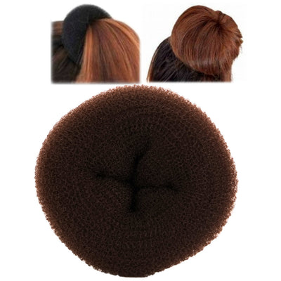 Large Dark Brown Hair Bun Donut
